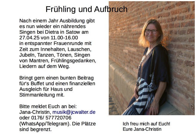 Frühling und Aufbruch